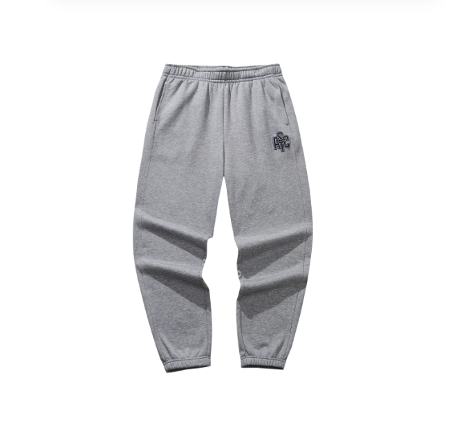 安踏卫裤男士冬季新款宽松刺绣休闲裤加绒针织运动裤子152548301N