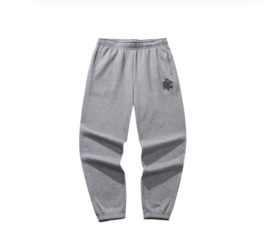 安踏卫裤男士冬季新款宽松刺绣休闲裤加绒针织运动裤子152548301N