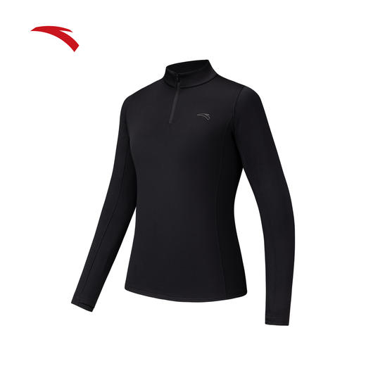 安踏空气麦芬T  保暖轻便女子冬季卫衣亲肤跑步长T162545403N 商品图2