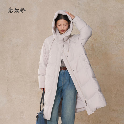 【商场同款】CNO5030 “ 满分长羽绒 ” 甄选90白鹅绒 温暖轻盈 星空银色雅致柔和 商品图11