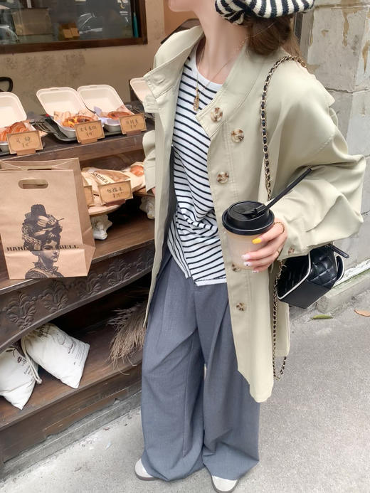 <曾小咸推荐>现货秒杀！微信超特价！休闲简约百搭风衣外套 日常279.99 立减110 秒杀169.99！ 商品图14