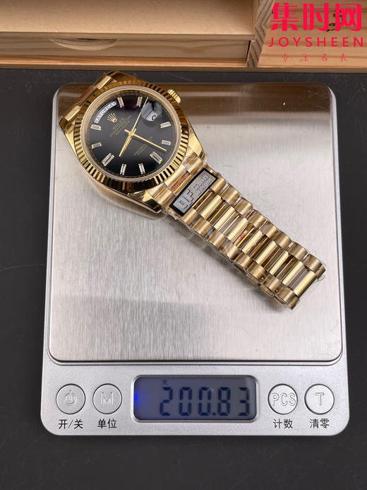 QF配重版 V6版 重量200克+ 劳力士星期日历型系列 日志40mm 黑冰糖DD 商品图9