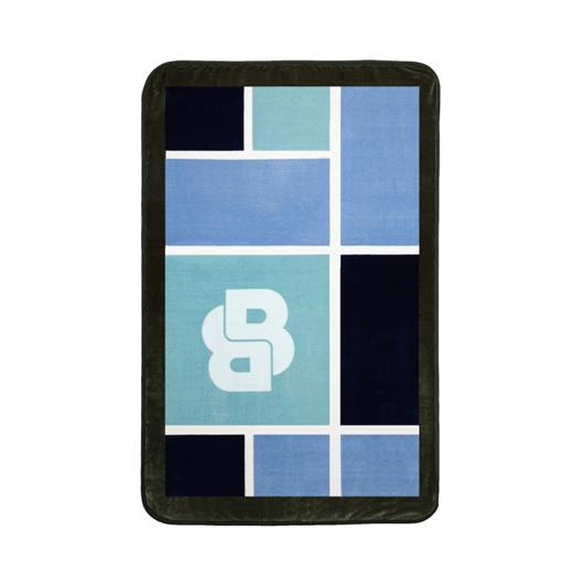 19343-HBMT-038-BOSS奥斯卡牛奶绒毯  蓝绿 商品图1