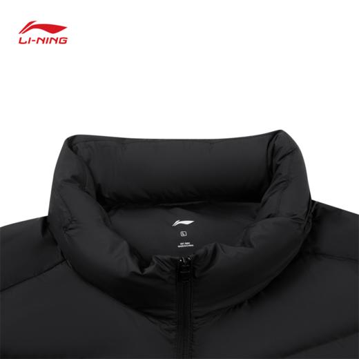 李宁男子立体裁剪修身90%鸭绒短羽绒服AYMV221 商品图5