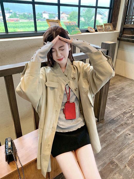 <曾小咸推荐>现货秒杀！微信超特价！休闲简约百搭风衣外套 日常279.99 立减110 秒杀169.99！ 商品图13