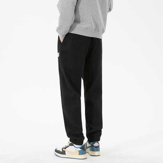 【厚实保暖】罗蒙男士秋冬款休闲裤束脚裤潮男百搭时尚腰部抽绳设计潮搭宽松休闲长裤 商品图6