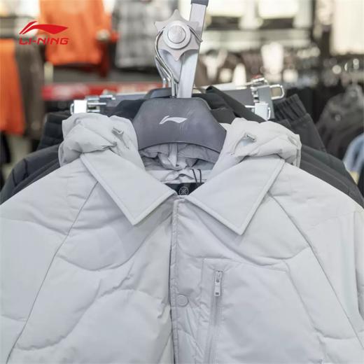 李宁运动羽绒服男2025冬季新款韦德系列鹅绒连帽保暖外套AYMV625 商品图3