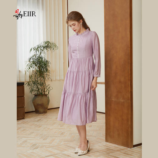 司歌天丝长袖连衣裙春秋A921176X 商品图1