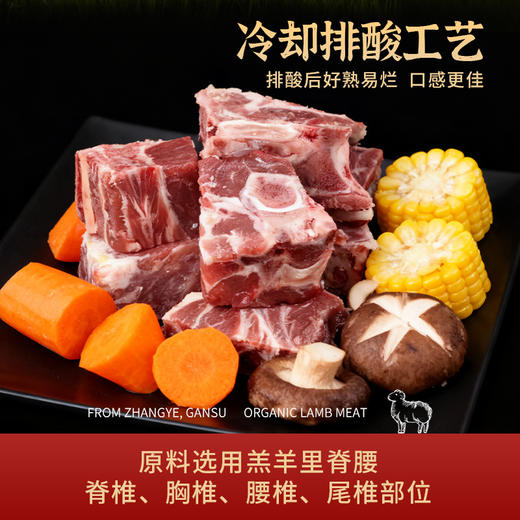金陇雪有机羔羊原切羊蝎子 国产羊肉生鲜食材羊蝎子火锅食材 2斤装 商品图2