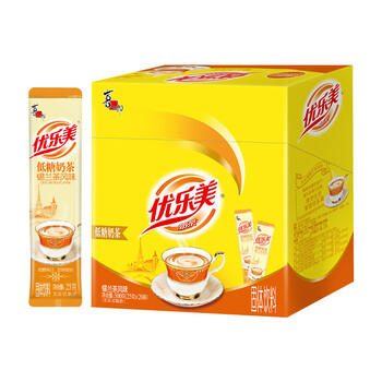 优乐美低糖奶茶粉 25g*20条/盒装锡兰茶风味早餐代餐下午茶速溶冲泡饮料 商品图6