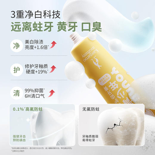 【青少年牙膏】防蛀抑菌 去黄去口气 袋鼠妈妈青少年清新护齿牙膏（柠檬白茶）100g 商品图1