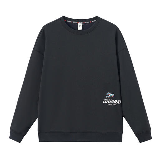 ONIARAI/鬼洗25秋冬复古日系和柄纹样仿拼布薄绒卫衣男 B240154 商品图4