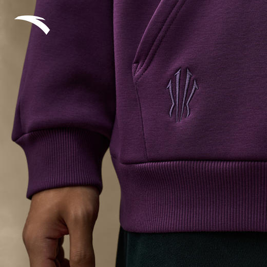 安踏凯里·欧文系列丨安踏部落风美式篮球加绒印花卫衣172541703N 商品图1