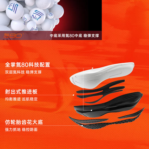 安踏火箭7代PRO  氮科技回弹缓震防滑竞速训练跑步鞋男112545580 商品图3