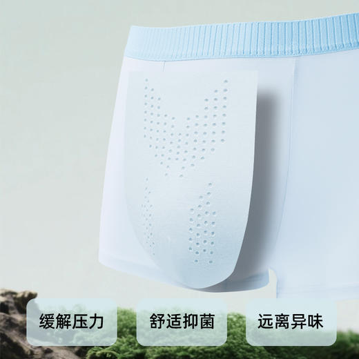 【四条装】 草本初色男士内裤 优质精梳棉虫草裤 速干透气 NQ5519 商品图2
