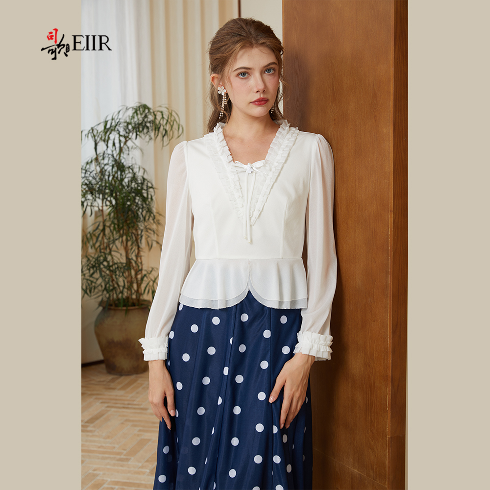 司歌弹力收腰长袖上衣T921222X