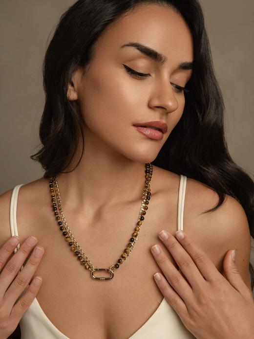 SOL DE VERANO 格兰纳达虎眼石项链 商品图0