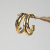 北京仓｜Goossens Paris-Lutèce-金色 双环 耳环［法国设计师］ 商品缩略图0