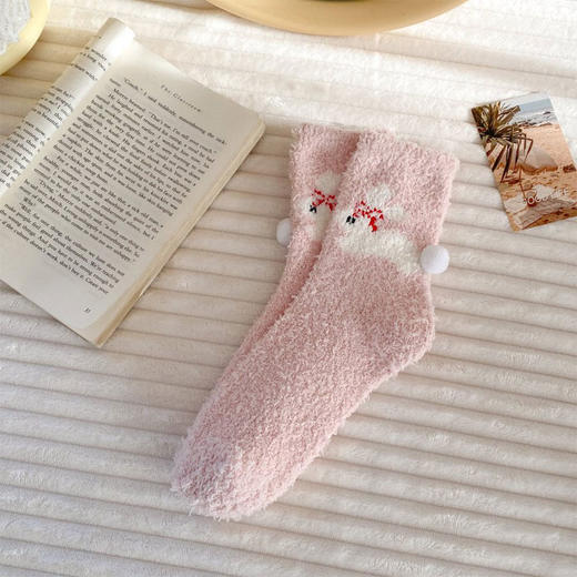 冬暖-珊瑚绒可爱动物屁屁袜纪念日百货门店同款167943414 商品图0