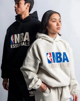 essFOG联名NBA加绒连帽卫衣卫裤套装