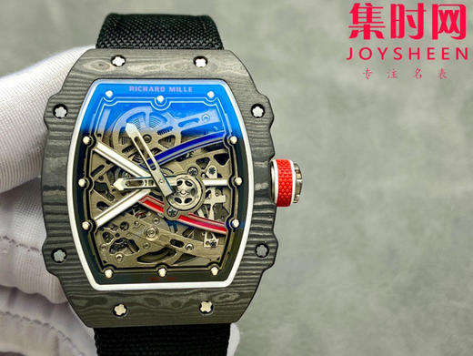 【贵重物品】只适合高端玩家 理查德米勒RM67-02 V3版 震撼登场！男士腕表 黑法国配色 一体机 摆轮会动 商品图0
