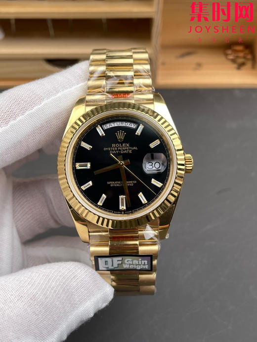 QF配重版 V6版 重量200克+ 劳力士星期日历型系列 日志40mm 黑冰糖DD 商品图0