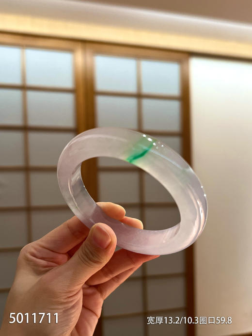 近高冰种飘翠手镯【5011711】圈口59.8~具体价格微信咨询 商品图7