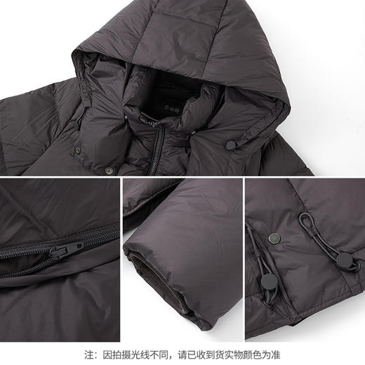 【商场同款】CNO5041 “ 云感面包羽绒服 ” 优雅的紫褐色智性满满 90白鹅绒轻暖不压身 商品图3