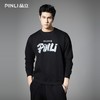 PINLI品立2025秋季新款男士宽松圆领字母印花套头卫衣长袖上衣潮BG253109011 商品缩略图0