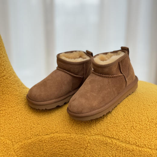 SACHA 羊皮毛一体儿童雪地靴时尚百搭加绒加厚保暖防滑靴子 商品图5