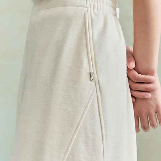 【林栖设计小店】绵羊毛裤子优雅百搭气质宽松显瘦2026早春新款阔腿裤女1961042 商品图3