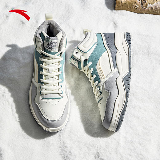 安踏满贯丨加绒保暖高帮板鞋大棉鞋男冬季加厚运动鞋112548973 商品图0