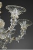 独角鹿西洋古董 1900年代意大利威尼斯穆拉诺水晶工坊出品玻璃点金工艺修饰花叶主题八枝头烛台式枝形吊灯 商品缩略图2