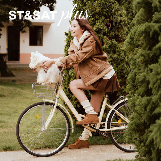 星期六复古暖系绒绒短靴SSD4118547 商品图4