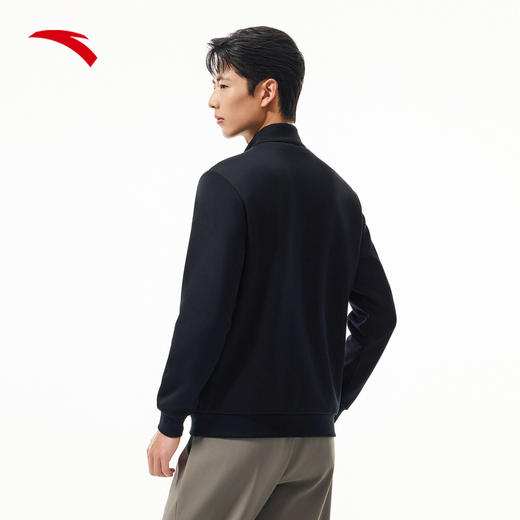 安踏行政夹克男冬季新款针织立领商务通勤休闲外套上衣152547706 商品图2