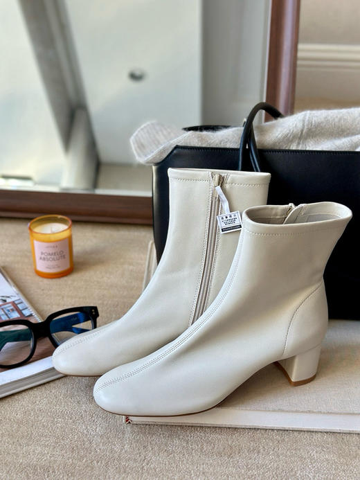 115-6 宋茜同款 bf经典sofia踝靴 内外底全皮 鲶鱼头粗跟 侧拉链短靴 准码很准 无标已贴底 商品图13