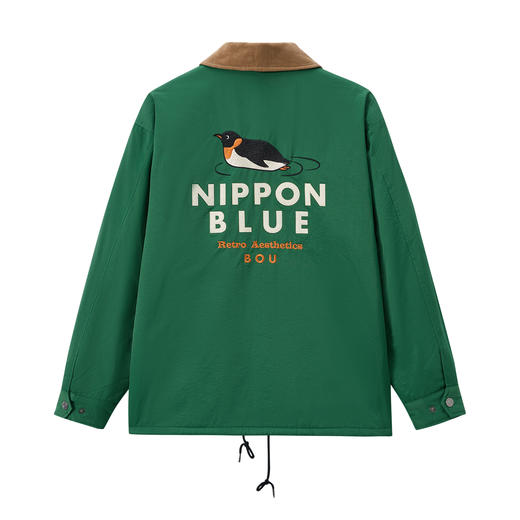 ONIARAI/鬼洗25秋冬棒系列企鹅加绒教练夹克厚外套男式 N340228 商品图4