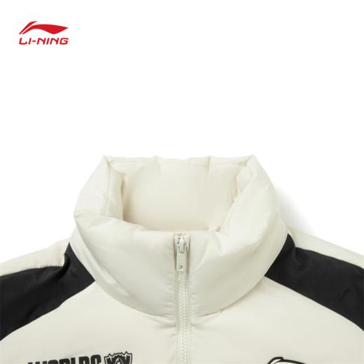 李宁 x LPL联名系列男子保暖立体裁剪宽松鸭绒短羽绒服AYMV257 商品图4