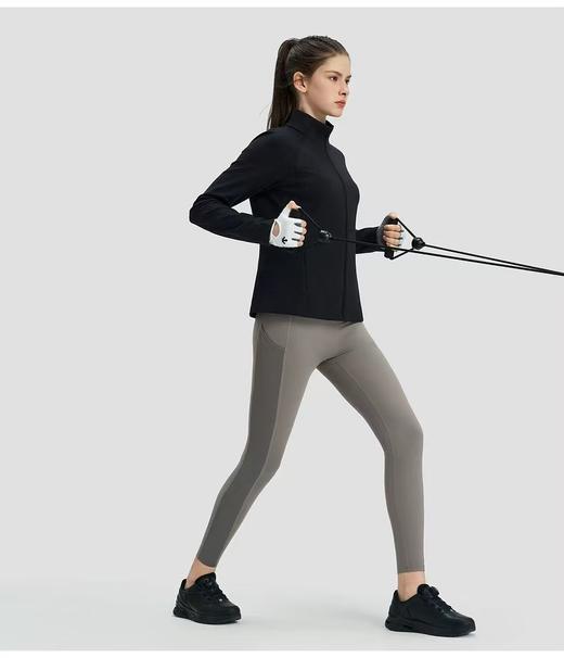 迪桑特秋冬季女士修身立领长袖加绒打底外套 ye 334649 商品图7