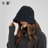 卡蒙格纹系带法师复古后开口冬帽KM-5305 商品缩略图0