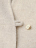 米白色翻领毛呢大衣 复古风单扣大口袋中长款外套 秋冬高级感显瘦百搭女式呢子上衣 商品缩略图3