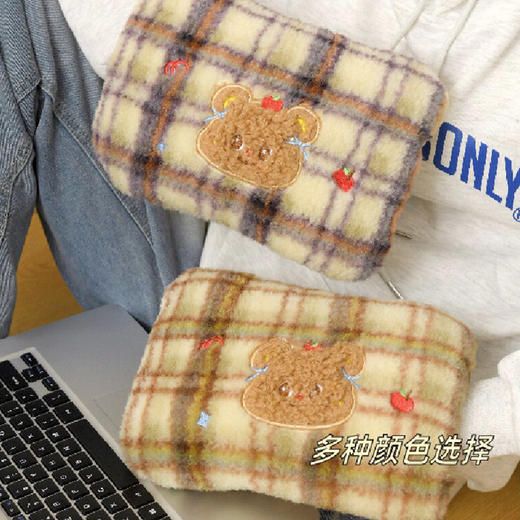 亲肤保暖格纹小熊饼干充电热水袋-纪念日百货门店同款166094756 商品图1