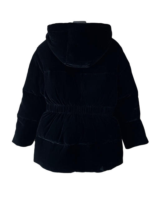 女款修身丝绒连帽羽绒服he020 商品图1