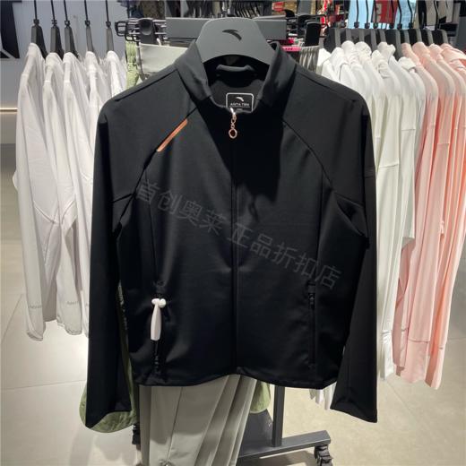 安踏针织运动外套女2025秋季新款透气立领夹克训练上衣162537701R 商品图0