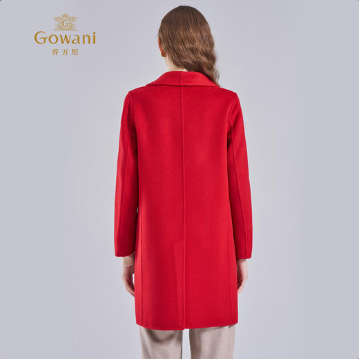 乔万尼秋冬新款羊毛羊绒大衣红色系小个子ET4A929 商品图4