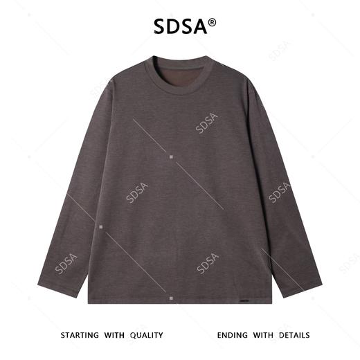 87697SDSA男士秋冬新款痞帅男装韩版简约纯色圆领长袖T恤宽松百搭上衣 商品图1