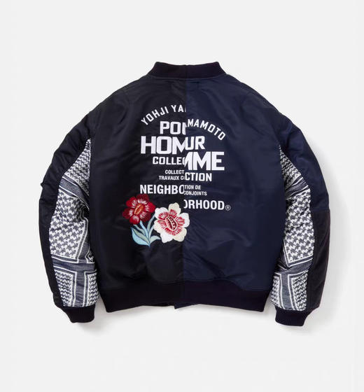 山本耀司联名款棉服飞行员夹克外套 商品图12