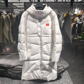 安踏冠军全天候男装2025新款长款防泼水鹅绒连帽羽绒服152510916