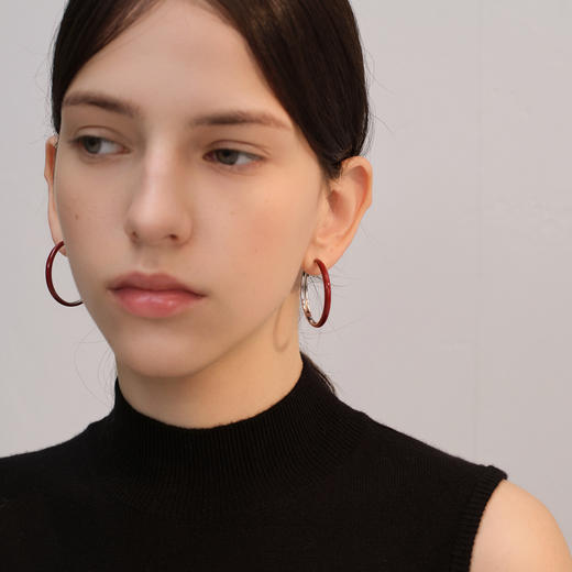 ARSIS｜流光系列 流光云雾大耳圈 商品图2