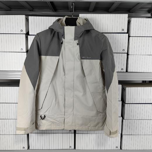 安踏冲锋衣两件套男冬新款防泼水暖绒梭织连帽外套152546605 商品图2